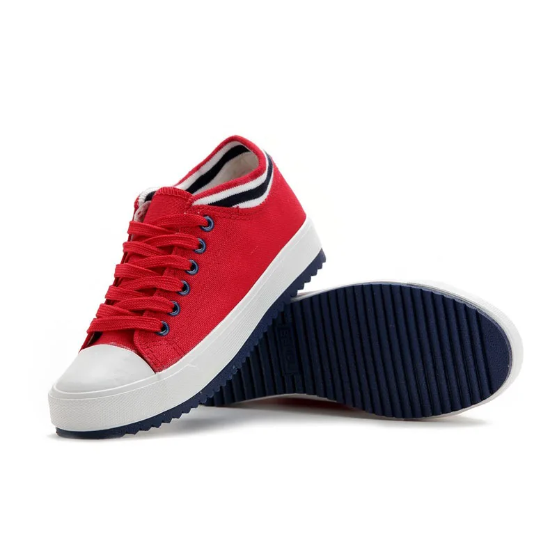

2019 Casual Shoes Women Solid Lace Up Canvas Shoes Fashion Sneakers Female Tennis Sneakers Women Chaussure Femme 35-40 S2043
