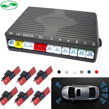 

Dual Channel Car Video Parking Reverse Radar System 6 Sensor .