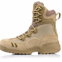 Уличные зимние армейские военные тактические спецназ кожаная мужская обувь дышащая восхождение Пеший туризм; боевые ботинки; обувь для пустыни; лодки