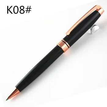 

High Quality 6 Colors Ballpoint Pen Stationery Business Office Supplies Luxury metal writing gift pens A8