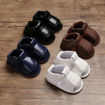 

Leisure PU baby toddler shoes soft canvas shoes boys and girls shoes non-slip