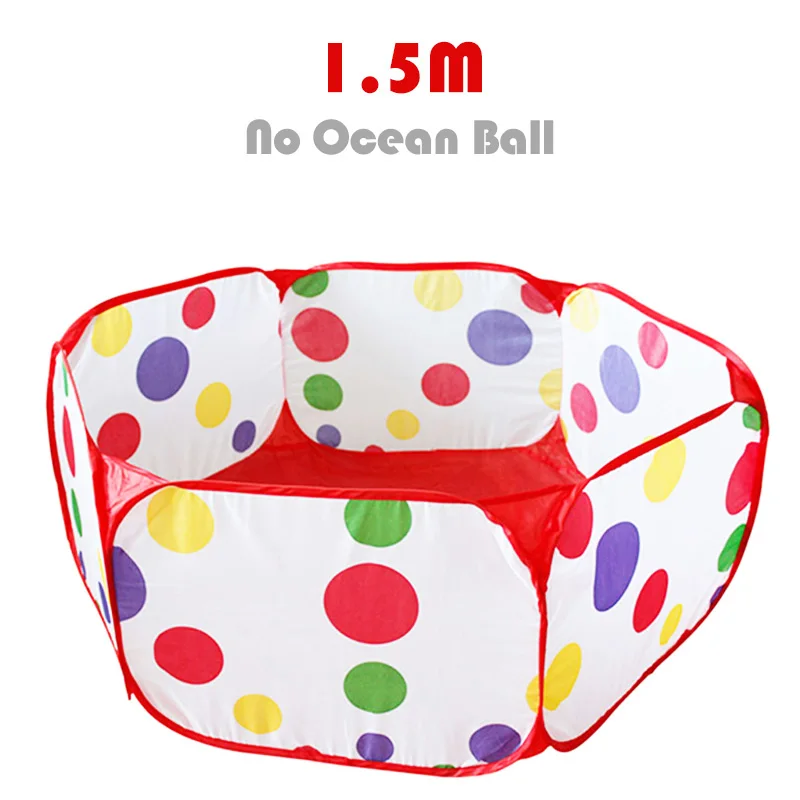 Океан мяч яма детский манеж палатка для детей мяч бассейн с корзиной открытый игрушки для детей Ballenbak - Цвет: 1.5m no basket