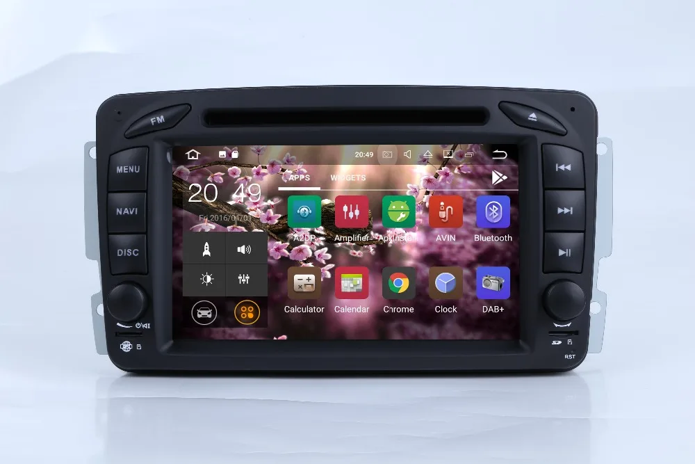 Perfect 7"HD ANDROID 8.1 CAR DVD player For Mercedes Benz W209 W203 W168 ML W163 W463 Viano W639 Vito Vaneo Wifi GPS BT Radio NEW Map 1