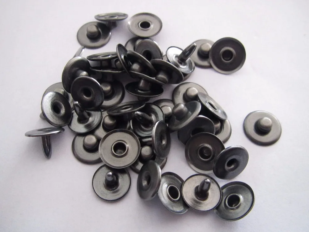 Free shipping 9.5mm brass rivet for jeans plating antique silver jeans