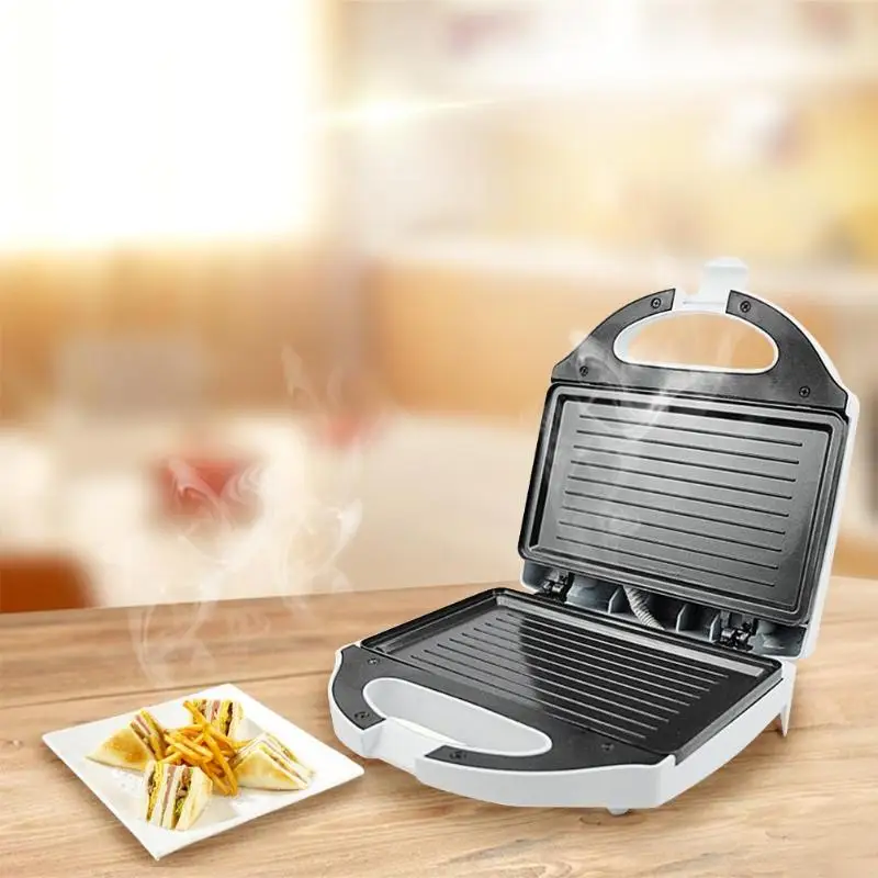 

Electric Grill Waffle Maker Automatic temperature control Egg Frying Pan Sandwich Toaster Breakfast Machine Stainless Steel