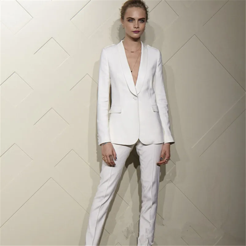 New-Arrival-White-Pants-Suit-Women-Work-Bussiness-Formal-Pants-Suits-Women-Office-Suits-Set-Charming