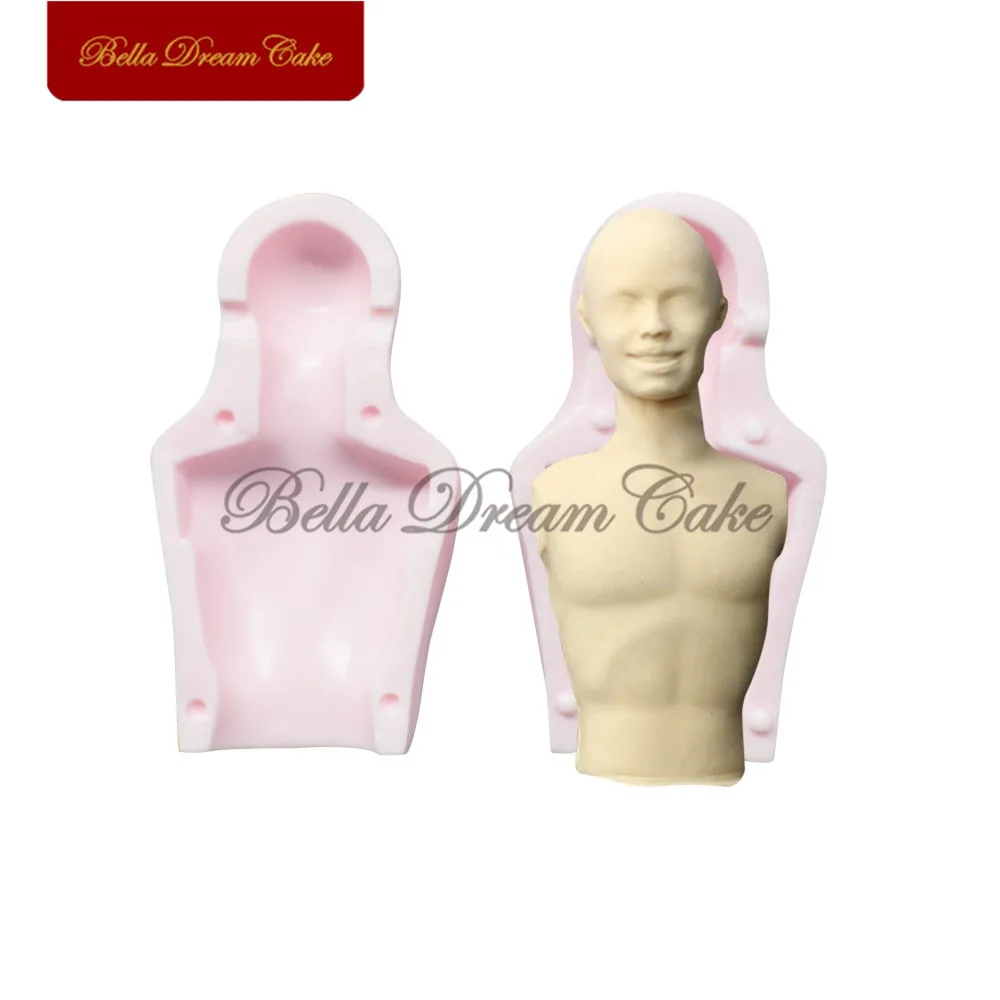 

2PCS/set Man/Woman Body Silicone Mold 3D Animals Fondant Chocolate Moulds Sugarcraft Mould Cake Decorating Tools Bakeware