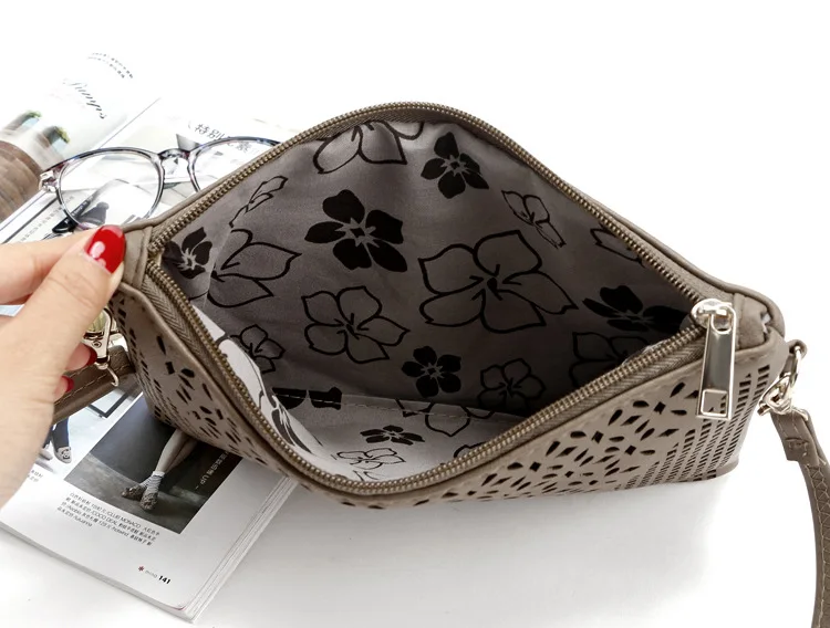 Vintage Women Hollow Out Messenger Shoulder Bag Mini Flap PU Leather Cross Body Fashion Designer Famous Brand Women Handbags (10)