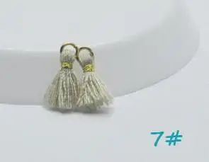 NO7 Красочные Diy Кукла Одежда Ювелирная обувь украшение аксессуар супер маленький 1 см мини-кисточки 50 шт. S0138L - Цвет: NO7