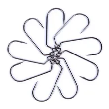 100PCS Fishhook Size 1/0#-5/0# Black Nickel Jig Hooks Fishing Hook Fishhooks Japan Catfish Single Hook