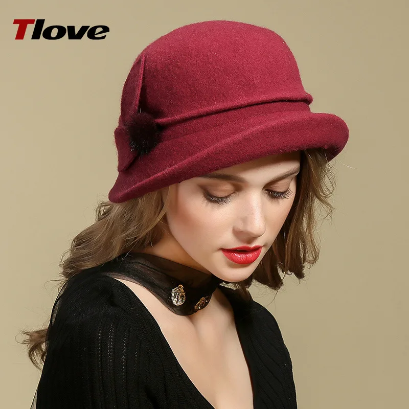 

Женская шерстяная шапка Fedoras, шерстяная шапка для девочек, Студенческая шапка для отдыха, модная норковая меховая шерстяная шапка с регулировкой B8983