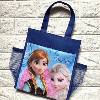 

Disney Princess frozen elsa Anna Mickey Stitch handbags lunch bag cartoon lunch box bag cartoon simple textbook storage bag