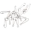 20pcs/lot Hooked Snap Stainless Steel Fishing Barrel Swivel Safety Snaps Hook Lure Accessories Connector Snap Pesca ► Photo 3/4