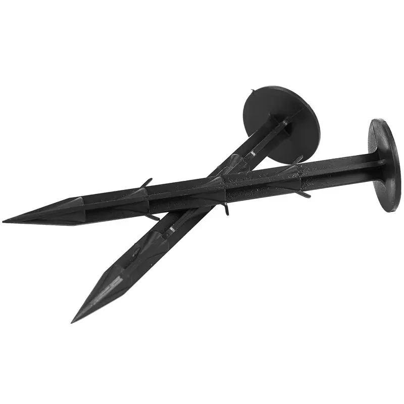 6.1 inch Long Landscape Fabric Pin Barded Weed Control Mulch Membrane Tent Securing Pegs 12pcs