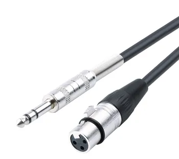 

6.3/6.5/6.35 Double track to the mother XLR line sound card microphone line XLR 3Pin Mic Cable Audio line Audio Sound box line