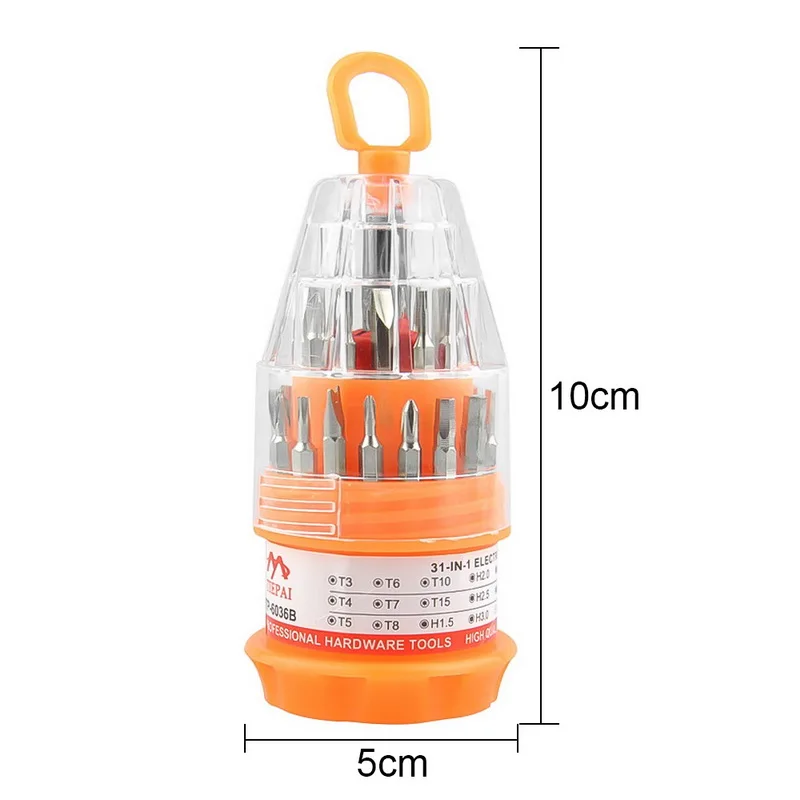 Дешевая 31 в 1 Магнитная отвертка набор Torx отвертка Биты для сотового телефона часы ноутбука Torx отвертка инструмент ремонт ручные инструменты