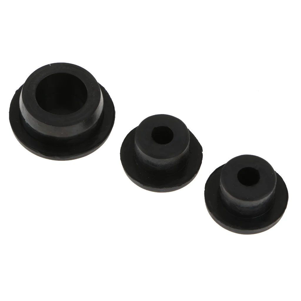 3PCS RUBBER TAILGATE PLUG SET SPARE TIRE CARRIER DELETE FOR JEEP JK WRANGLER