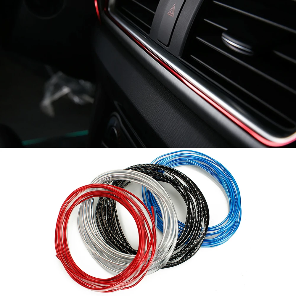 5M Car Interior Decorative Moulding Trim Strip Universal Dashboard Door