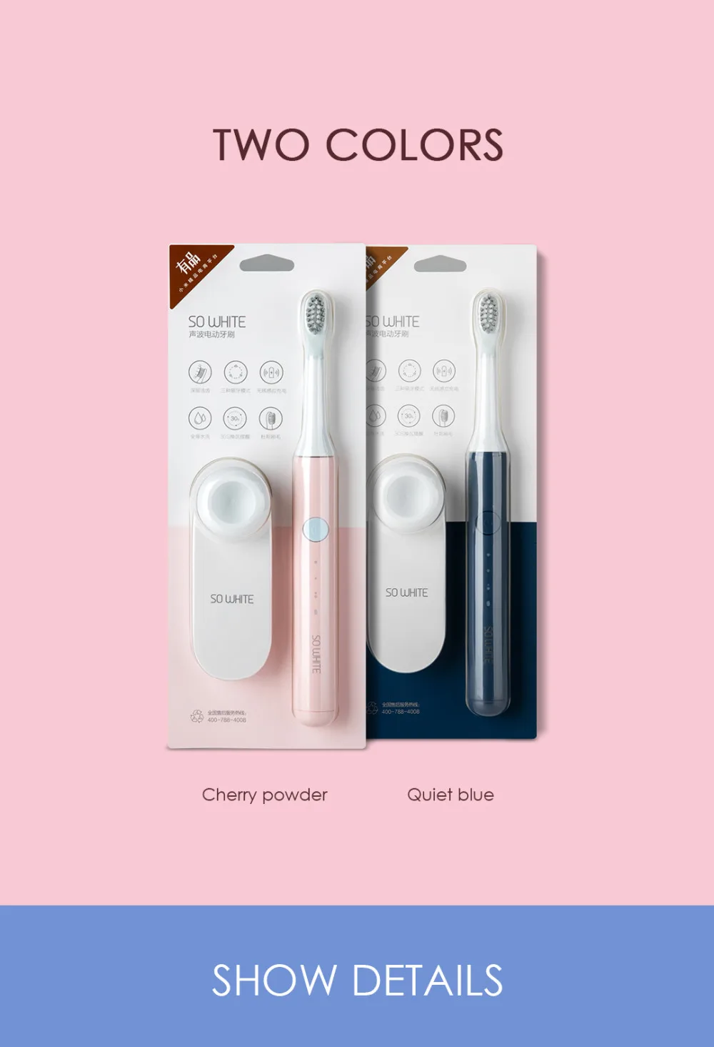 Xiaomi SOOCAS SO WHITE EX3 электрическая звуковая зубная щетка USB Беспроводная перезаряжаемая зубная щетка Водонепроницаемая Сменная головка