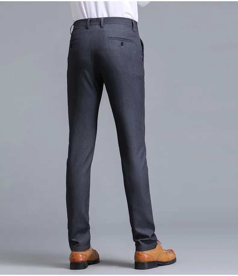 3 цвета повседневные брюки мужские прямые классические деловые мужские брюки Осень Новые брюки для мужчин полная длина средняя талия 29-36 9808