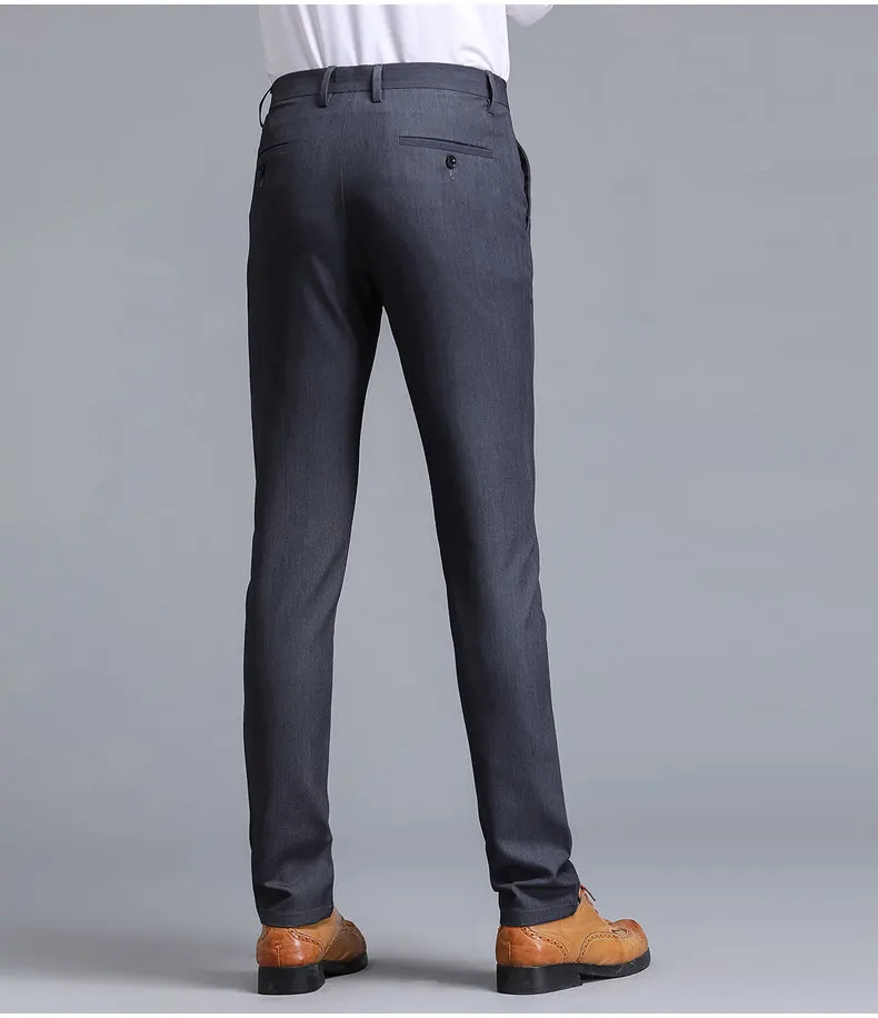 3colors casual pants man straight classic business mens pants 2017 autumn new trousers for men full length Mid waist 29-36 9808-01