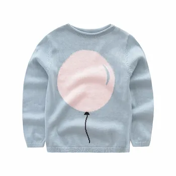 

Baby girl Sweater kids boy cardigan Long Sleeve clothes 100% cotton pullover Cute Balloon classic girl clothes autumn spring