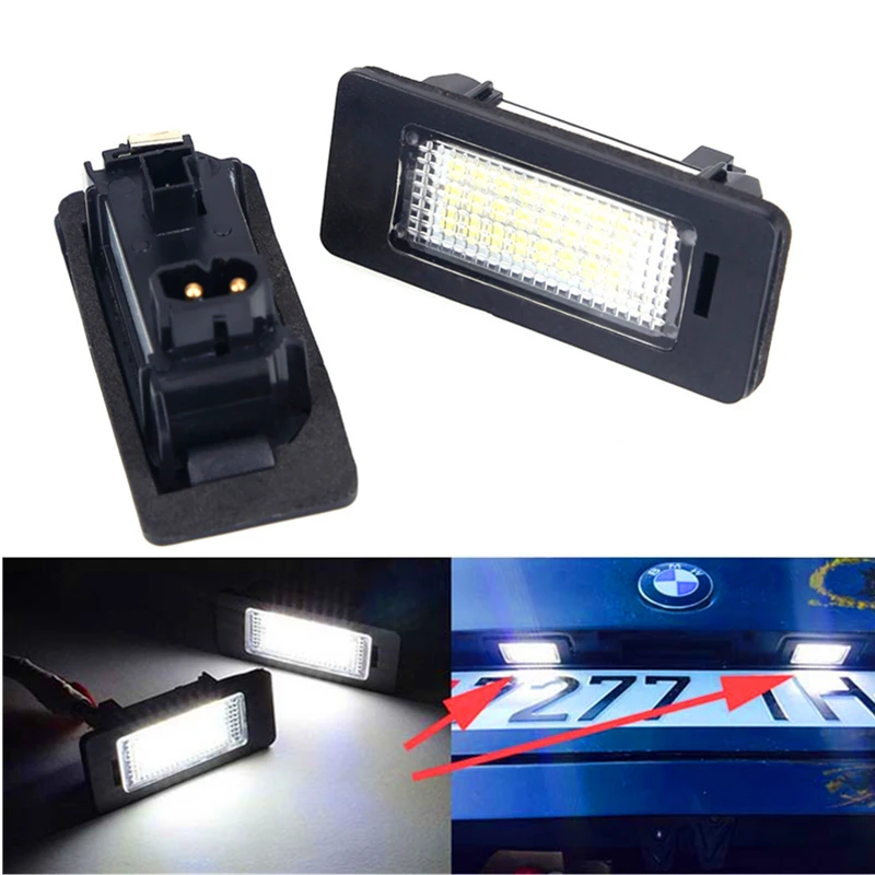 

2pcs 24 Led Car License Plate Light Lamp for BMW Car Styling 12V Auto Led Light
