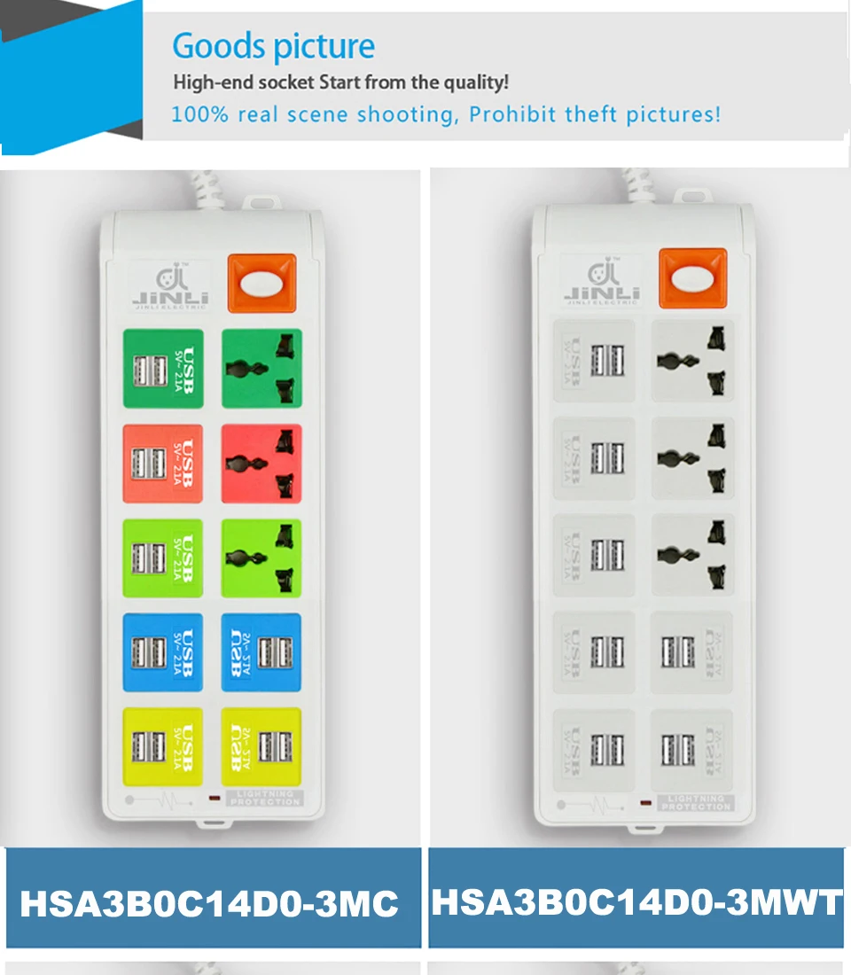 ЕС Великобритания США Универсальный сетевой шнур usb power strip с 3 розетками и 14 usb-разъемами