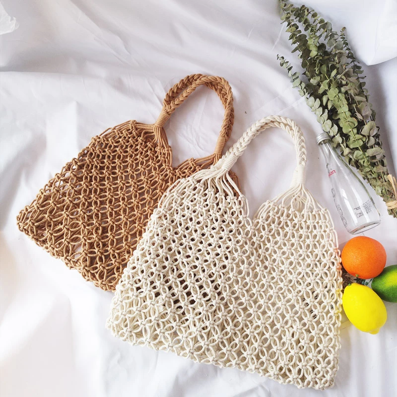 Kissyenia INS Hot Women Bags Straw Beach Bags Bohemia 100% Handmade Bag Woven Handbag Wicker Knitted Summer Bag for Women KS1161