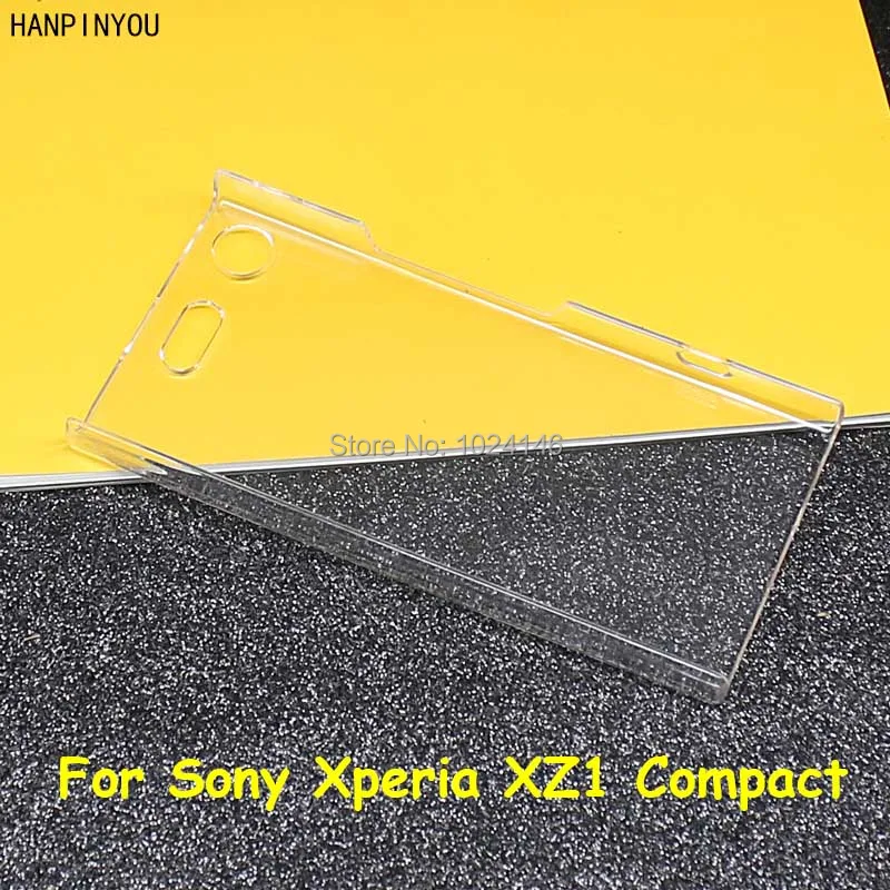Тонкий прозрачный жесткий чехол для ПК Sony Xperia XZ1 Compact/Mini 4 6 дюйма DIY защитный |