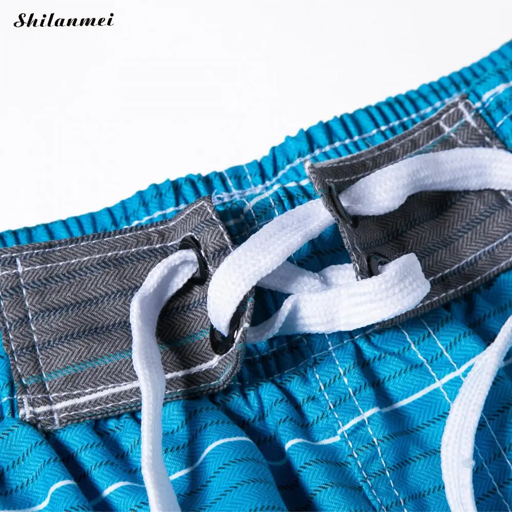 Полиэстер капри Для мужчин Пляжные шорты 2018 Мода Для мужчин Повседневное эластичный пояс Короткие штаны мужские плавки быстрое высыхание
