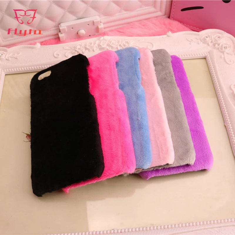 

FlyTo Case for IPhone 7 8 Plus Plush Phone Case Phone Bag Case for IPhone 6 6S X Plus Phone Pouch for IPhone XR XS MAX Coque