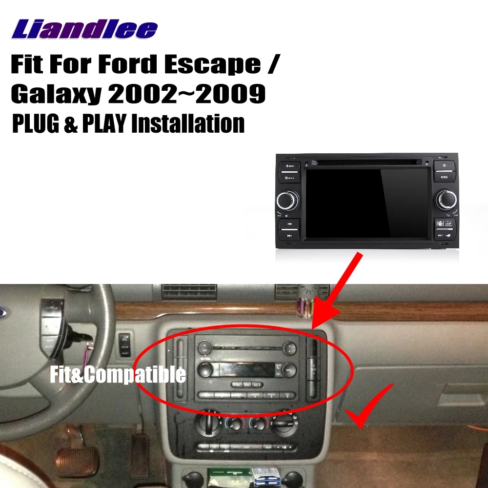 Best Liandlee For Ford Escape / Galaxy 2002~2009 Android Car Radio CD DVD Player GPS Navi Navigation Maps Camera OBD TV Screen BT 3