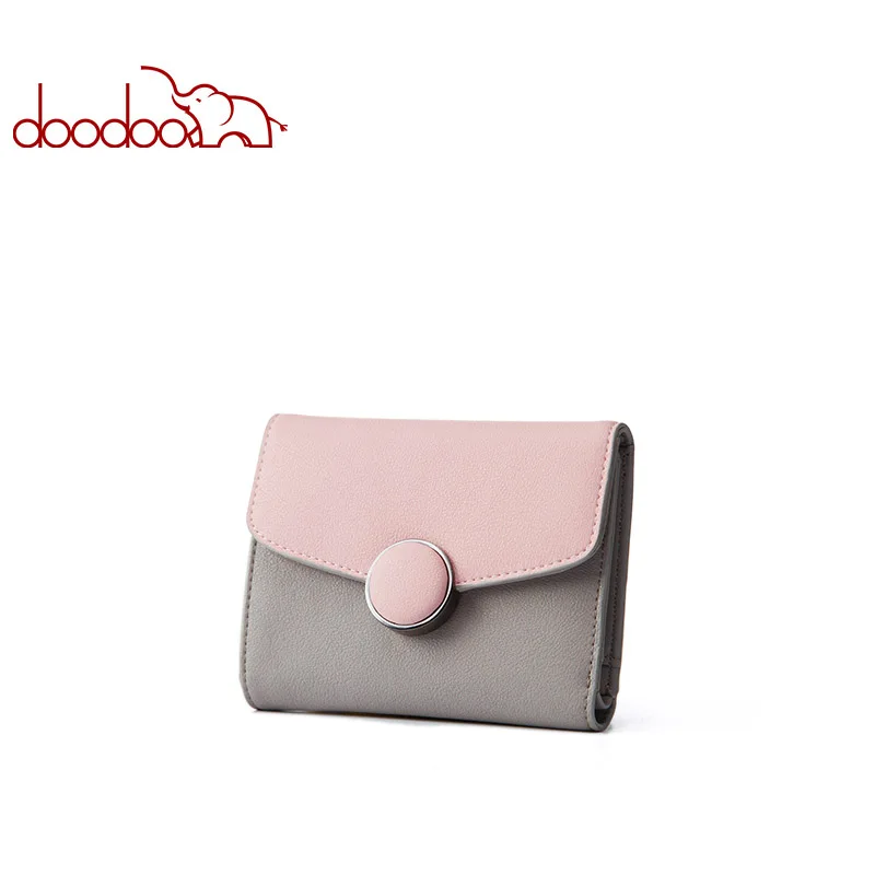 Doodoo Women Leather Wallet Clutch Purse Lady Short Handbag Bag Slim Mini Wallet Women Small Clutch Female New Purse Coin Holder цена Doodoo Women Leather Wallet Clutch Purse Lady Short Handbag Bag Slim Mini Wallet Women Small Clutch Female New Purse Coin Holder цены онлайн