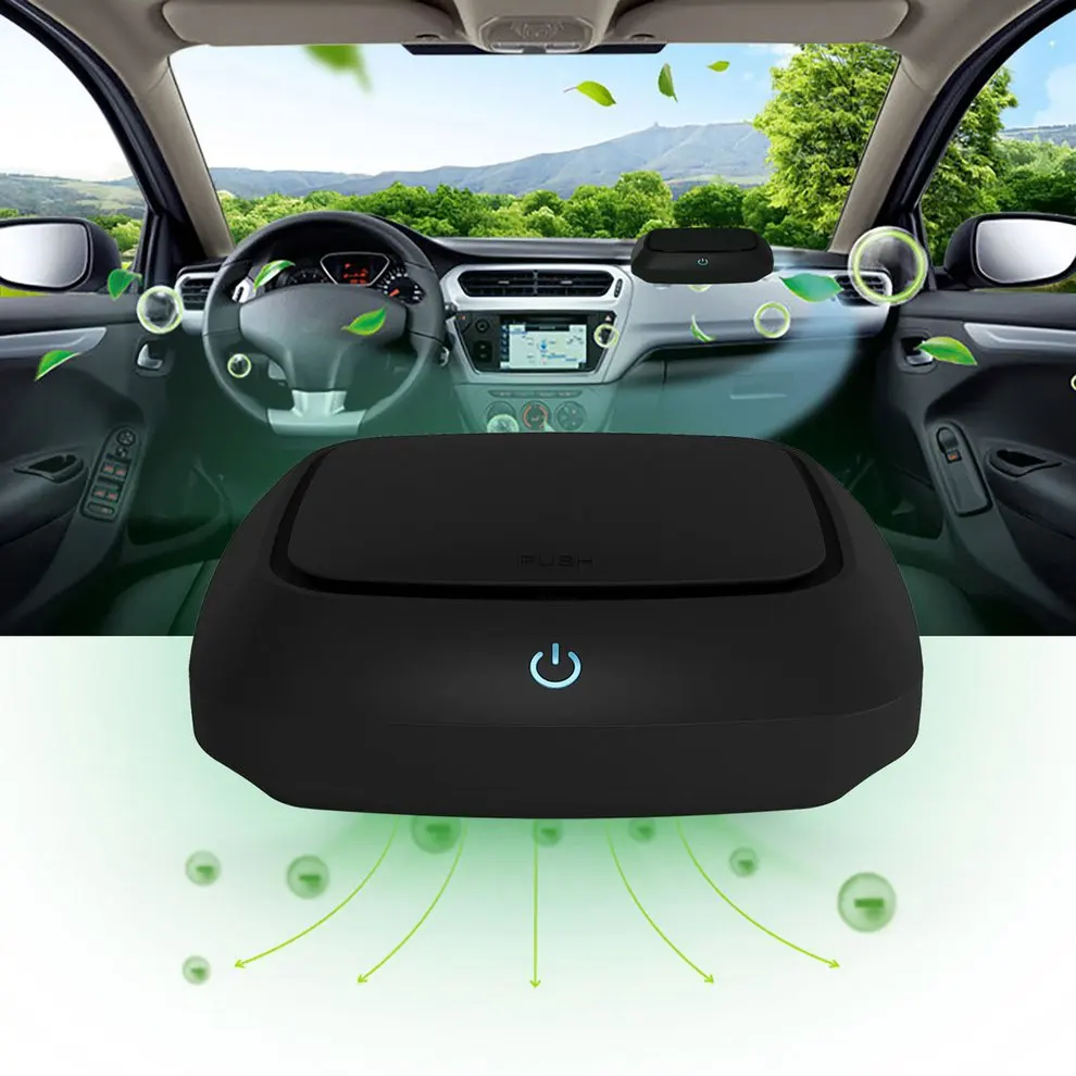 

Car Anionic Activated Carbon Air Purifier Negative ions Air Cleaner ionizer Air Freshener Humidifier Mist Maker Eliminator