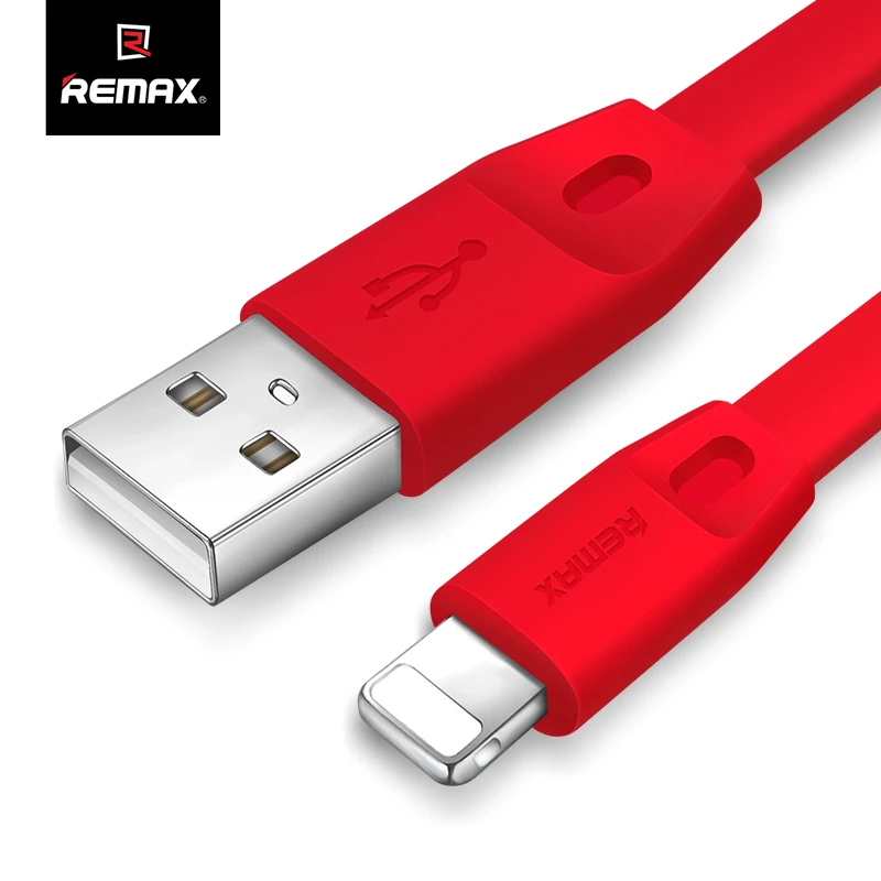 

REMAX 1m 2m Fast Charging USB Data Cable for iPhone 7 8 Plus X XS Max XR 5 5S 6 6S Plus SE Mobile Phone Flat USB Charger Cables