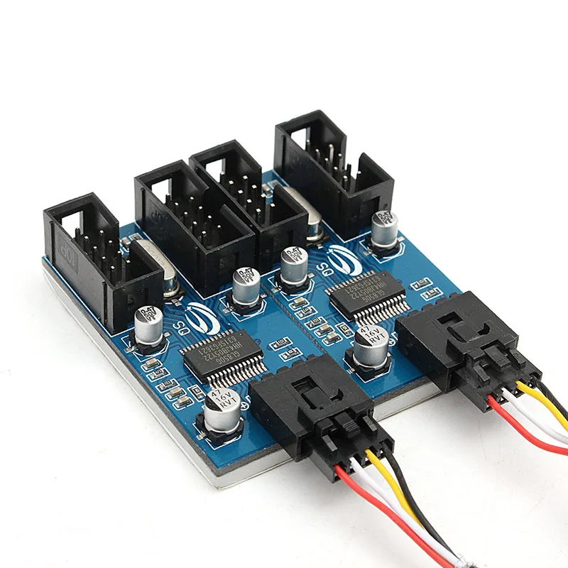 

9 Pin USB Header Male 1 to 4 Female Extender Cable 9P USB2.0 Port Multiplier HUB Q99 DJA99