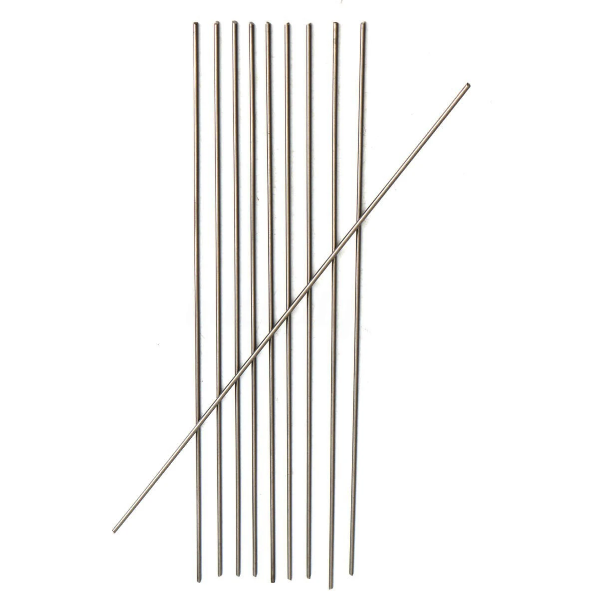 10pcs/set New 2mm Diameter Titanium 6al-4v Round Bar Ti Gr.5 Welding Grade 5 Rods 250mm