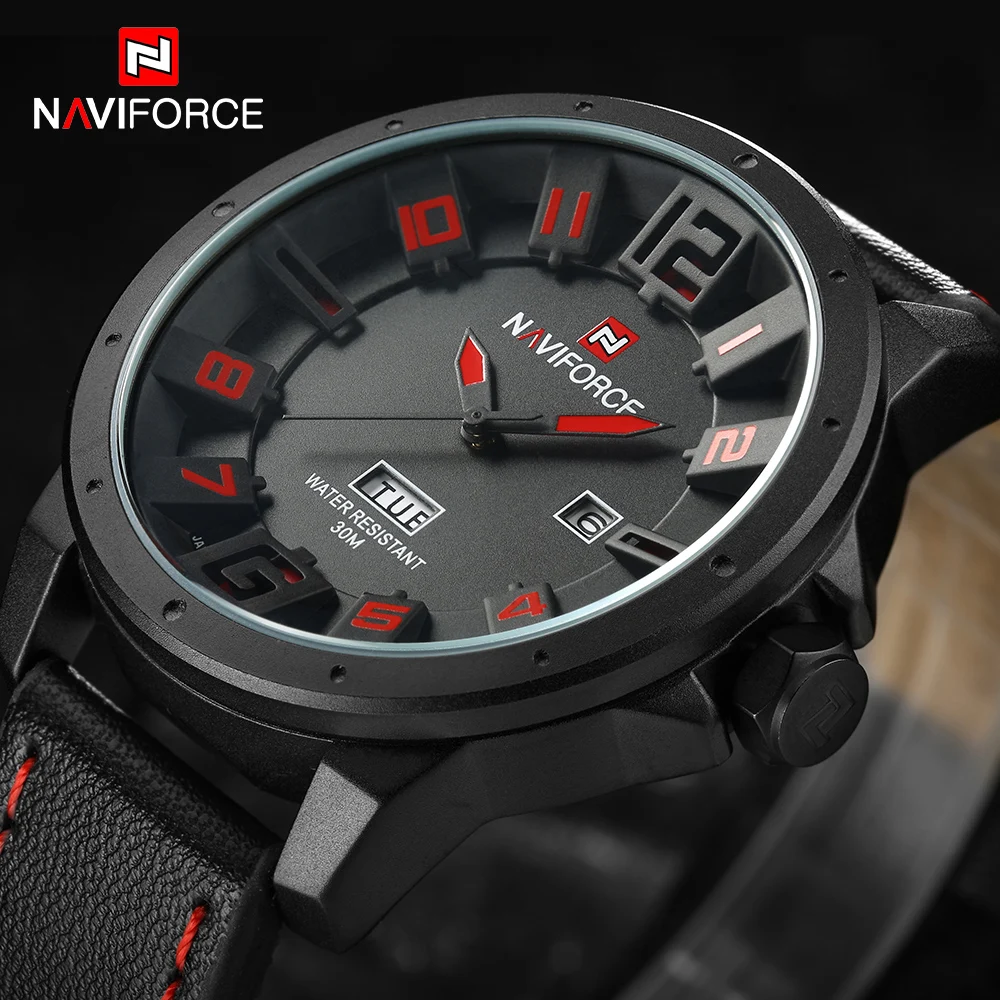 NEW Luxury Brand Sports Watches Men Quartz Analog 3D Dial Date Clock