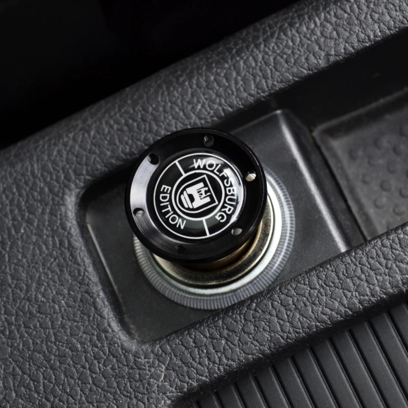 nrz Black Aluminum Car Cigarette Lighter For MK7 Golf 7 6 GTI R Jetta