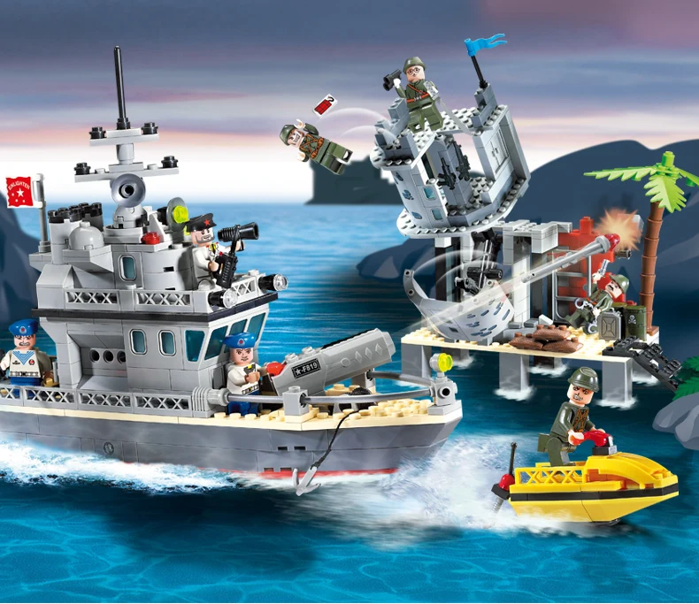 Модель Строительство комплекты Совместимость с lego city River Island Минск батальон 959 3D