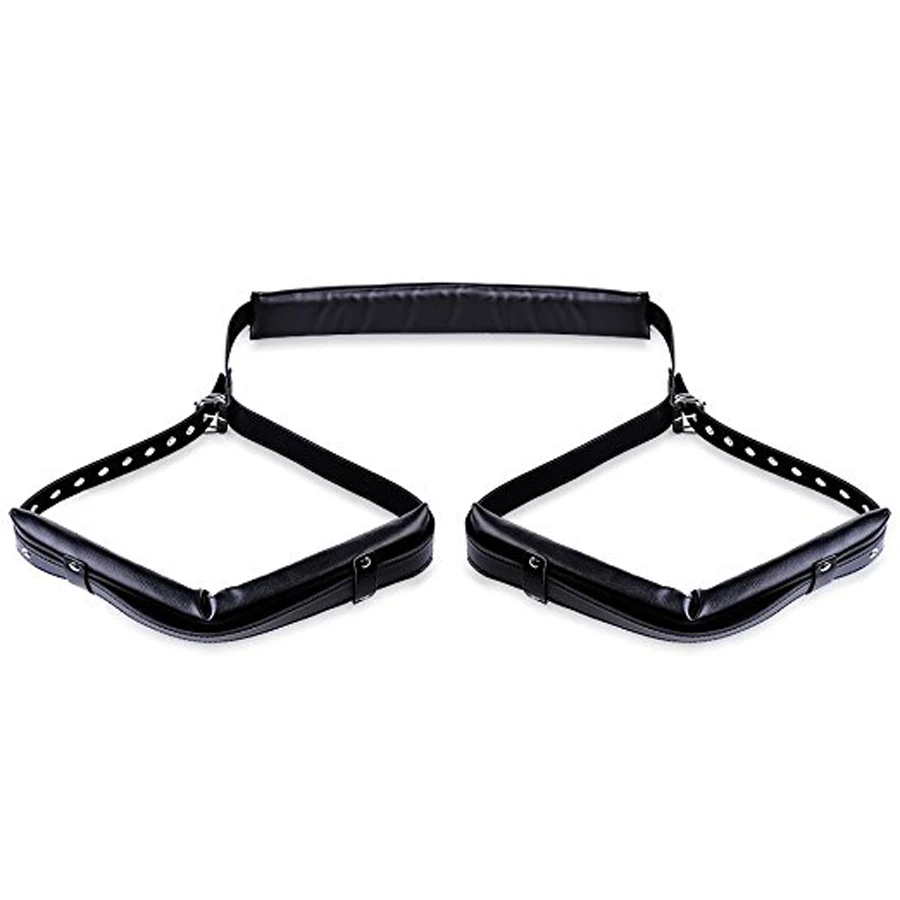 Leather Thigh Sling with Adjustable Stretch Legs,Open