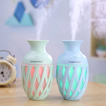 

EJOAI 320ML Cute Vase Ultrasonic Portable Air Humidifier Mini USB Aroma Diffuser with Colorful LED Night Light for Home Car