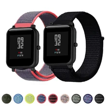 Нейлоновый ремешок-петля для Amazfit ремешок Bip Браслет спортивный дышащий браслет для Huami GTR 47 мм GTS смарт-ремешок аксессуары