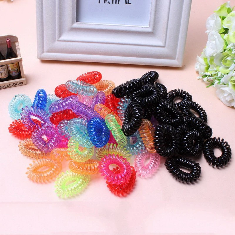Silicone Rubber Hair Accessories | Silicone Rubber Telephone Wire - 10 Pcs  Telephone - Aliexpress
