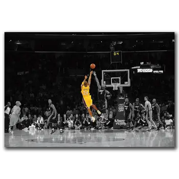 

Q0913 Posters and Prints Kobe Bryant Basketball LeBron James Hot 18 24x36in Art Poster Canvas Painting Home Decor