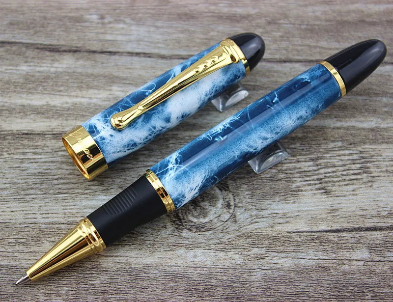 

JINHAO X450 White Blue Marble Chunky Color Business offic Nib Medium Rollerball Pen New Stationery Office school supplies