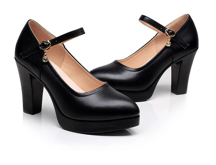 Ariari/женские туфли-лодочки на платформе; туфли с пряжкой на ремешке; офисные женские туфли на высоком квадратном каблуке; женские благородные Серебристые туфли-лодочки