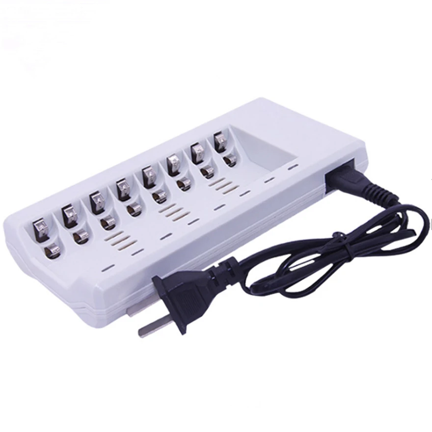 

8 slots 8 channels 8 ports 1.2v NiMH Rechargeable AA AAA Battery Charger , with led auto transfer uick charging