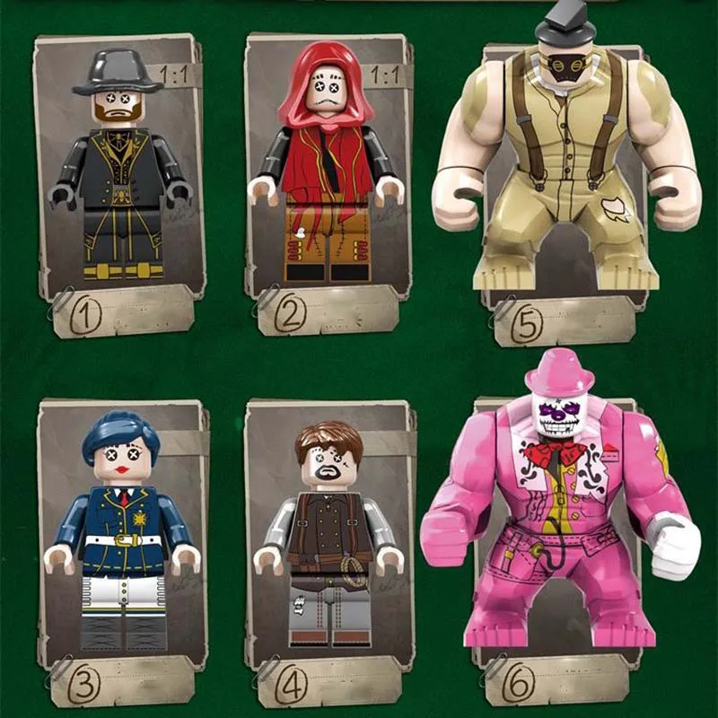 

246pcs Super hero Game Identity V character Magician mercenary clown Mini Doll Figures Building Blocks Toys For Kids Gifts